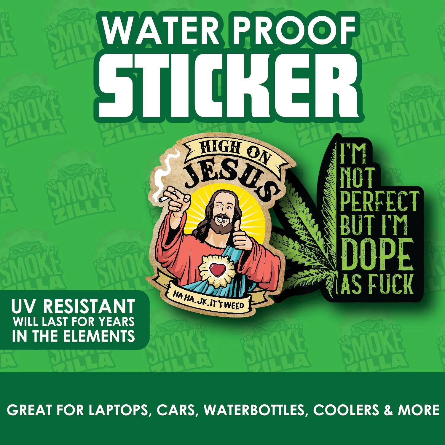 Waterproof Sticker 24 Pieces Per Retail Ready Display 30034