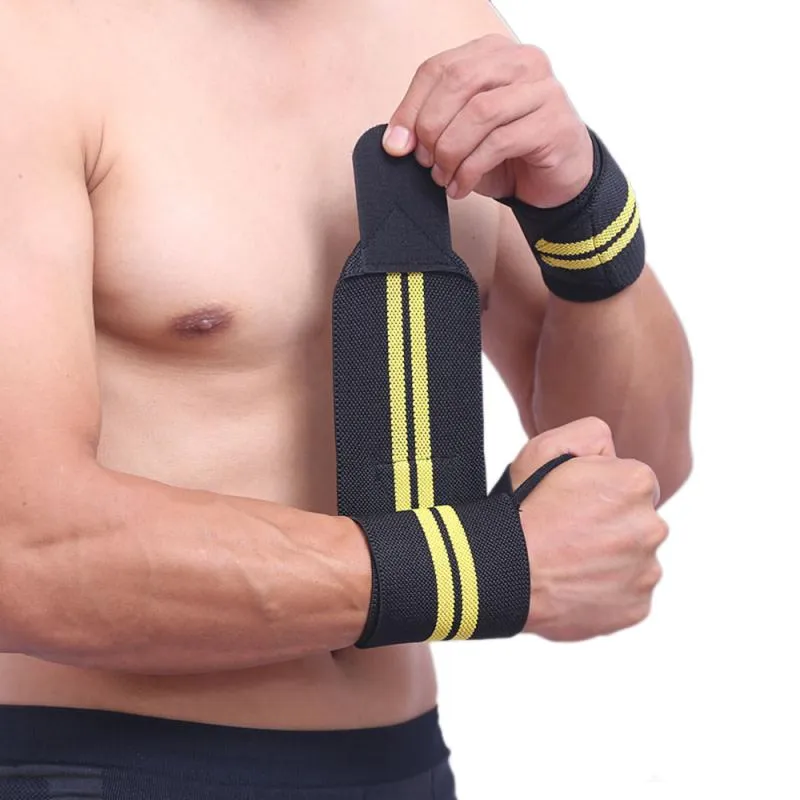 Weight Lifting Wristband Elastic Breathable Wrist Wraps Bandage Gym Fitness Weightlifting