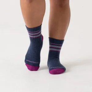 Women's Multi Stripe Cushioned Micro Crew Socks