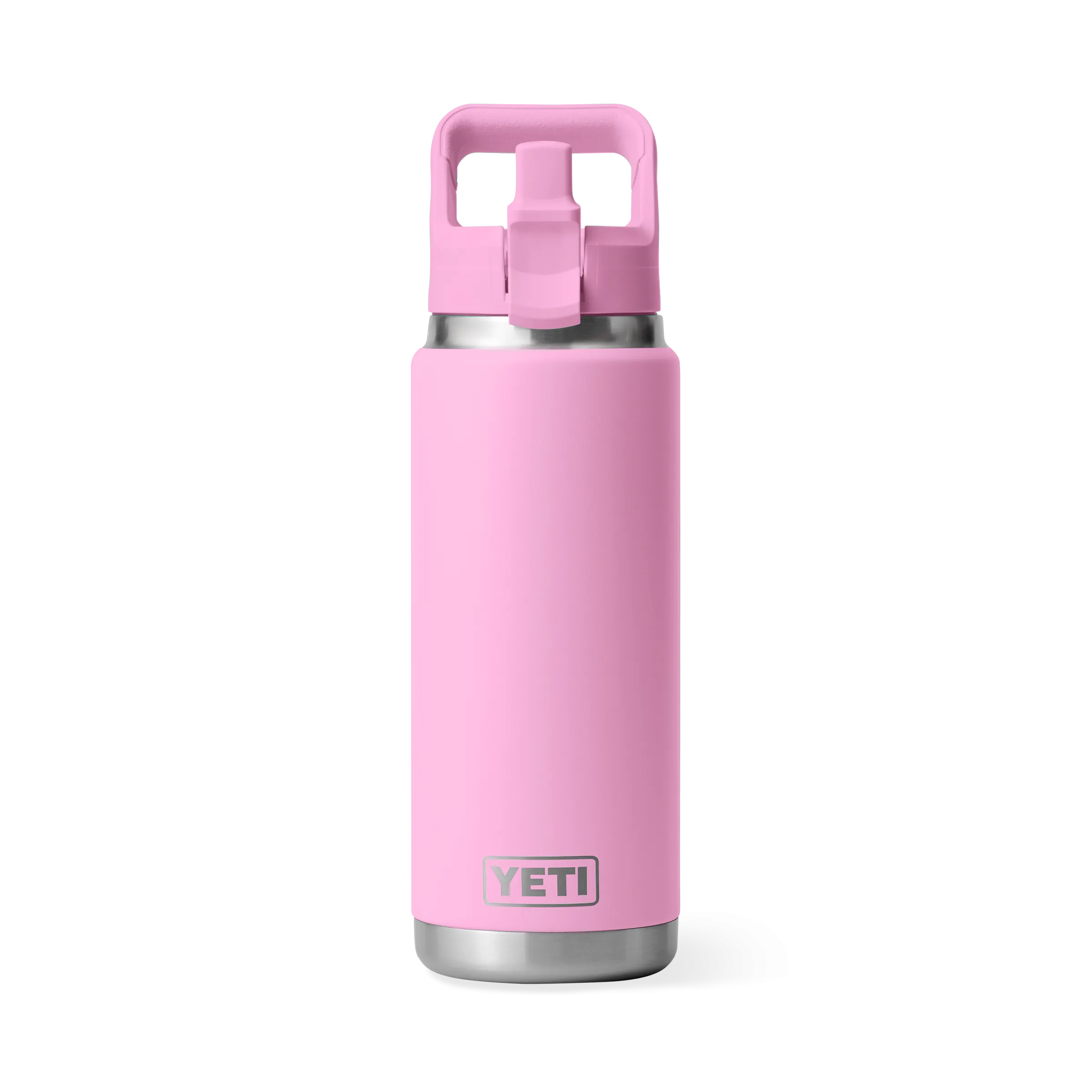 Yeti Rambler 26oz/769ml Bottle with Colour Match Straw Cap - Power Pink