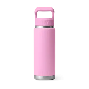 Yeti Rambler 26oz/769ml Bottle with Colour Match Straw Cap - Power Pink