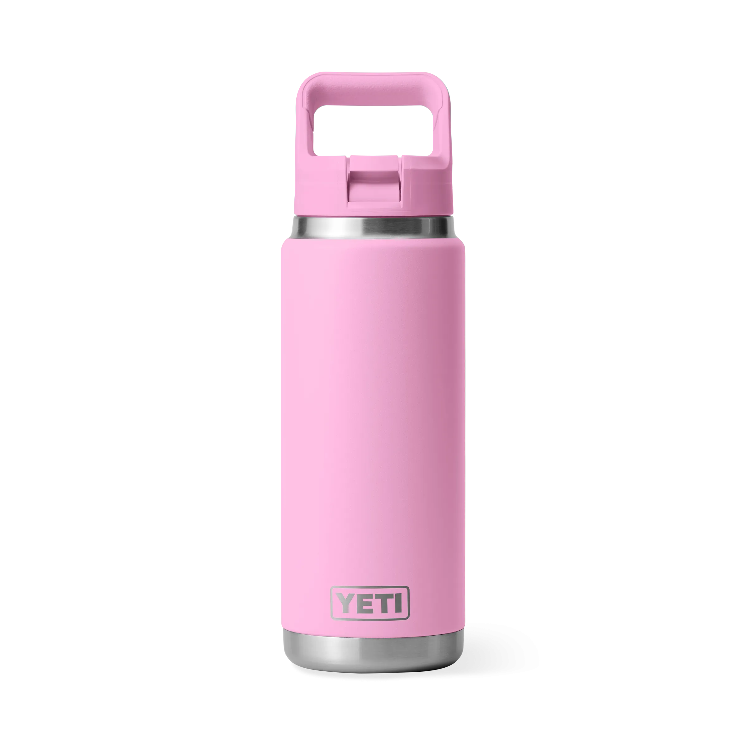 Yeti Rambler 26oz/769ml Bottle with Colour Match Straw Cap - Power Pink