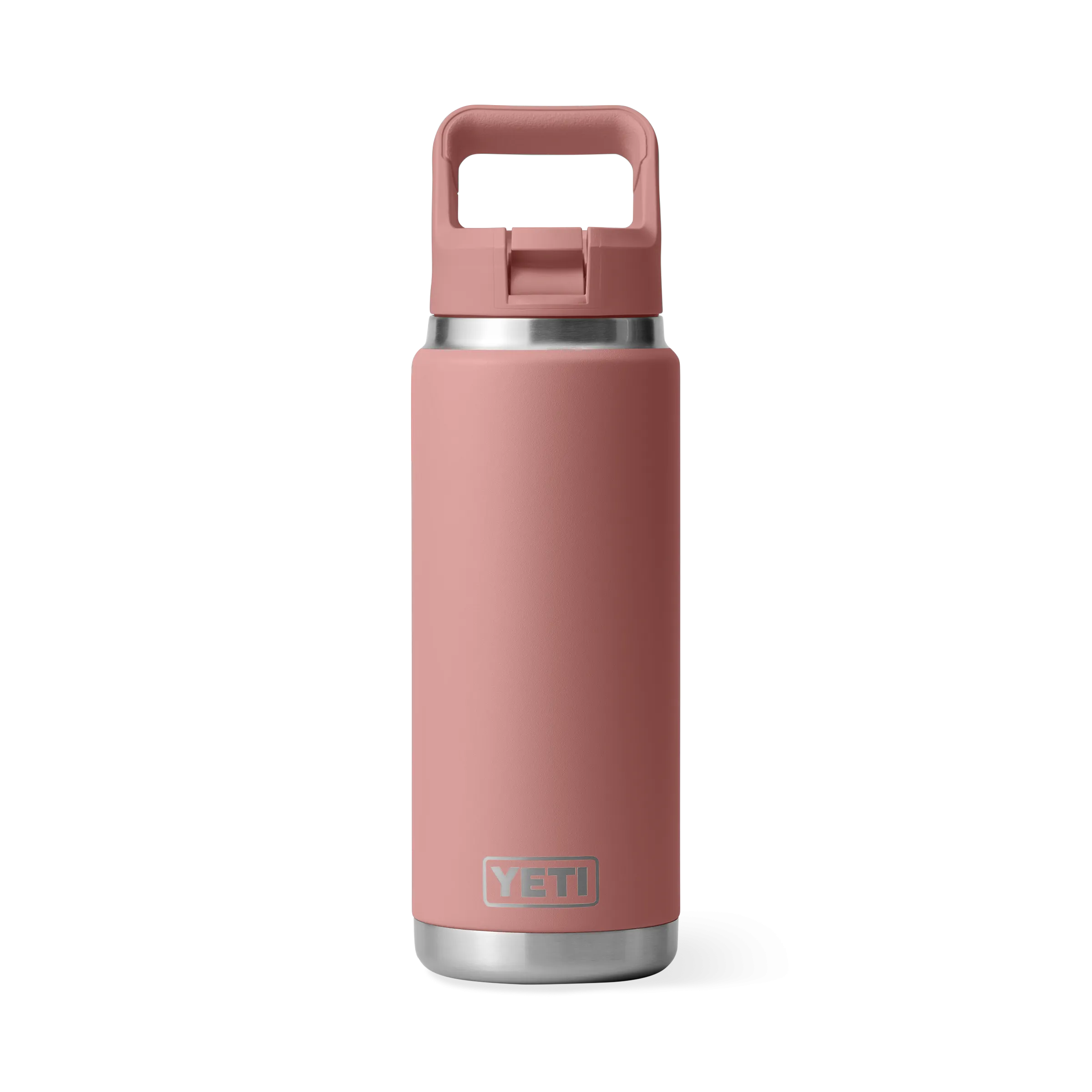 Yeti Rambler 26oz/769ml Bottle with Colour Match Straw Cap - Sandstone Pink