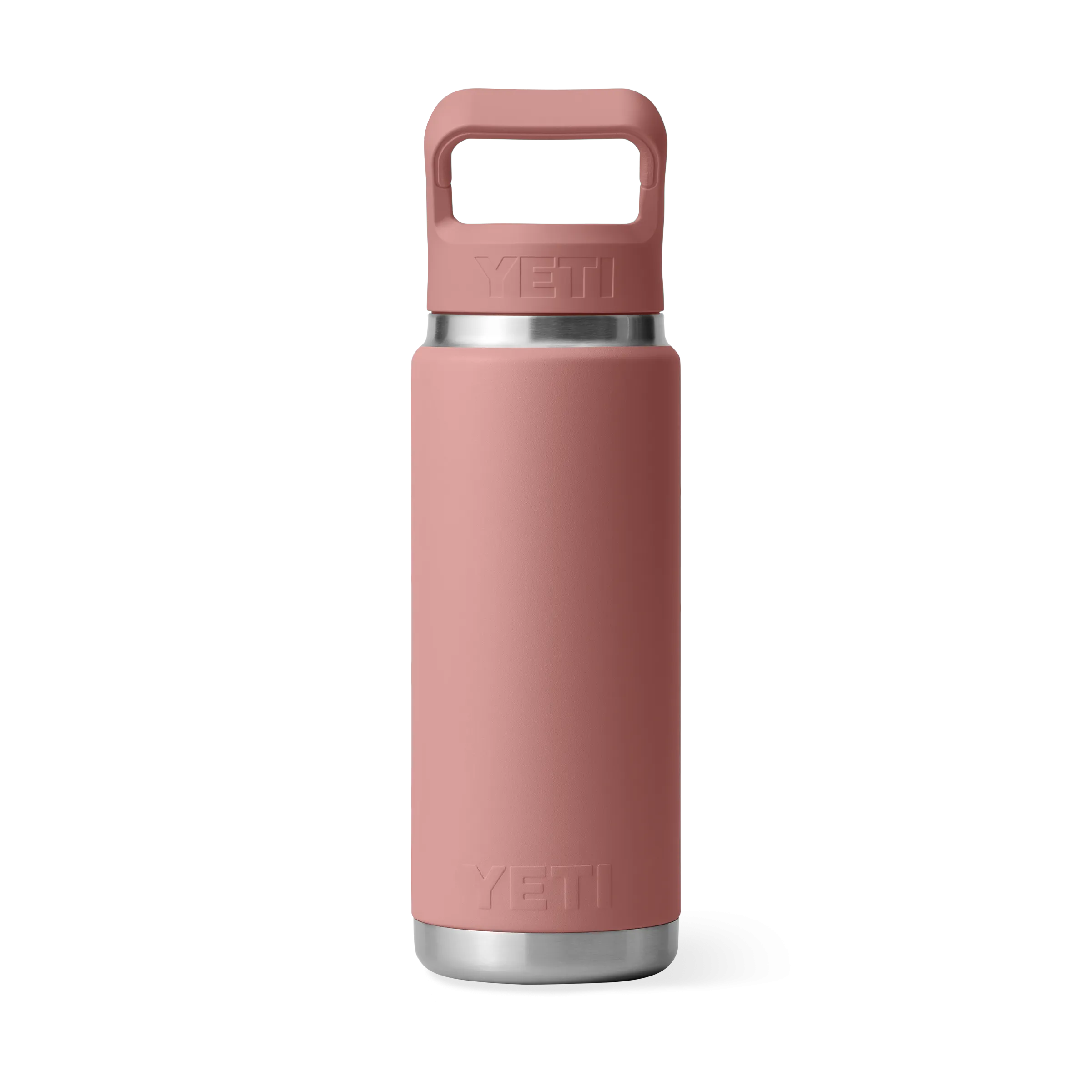 Yeti Rambler 26oz/769ml Bottle with Colour Match Straw Cap - Sandstone Pink