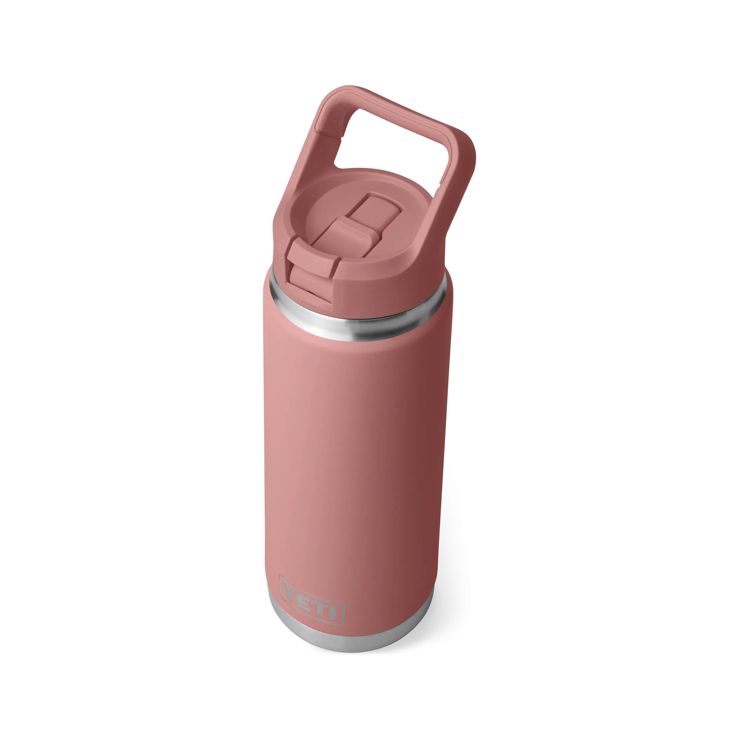 Yeti Rambler 26oz/769ml Bottle with Colour Match Straw Cap - Sandstone Pink