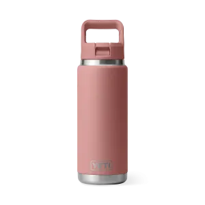 Yeti Rambler 26oz/769ml Bottle with Colour Match Straw Cap - Sandstone Pink