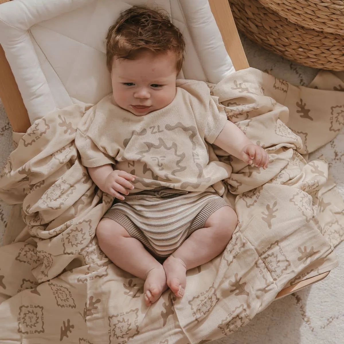 Ziggy Lou Muslin Swaddle - Sorrento